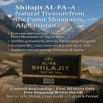 AL-FA SHILAJIT – BADAKHSHAN, AFGHANISTAN  Pure Himalayan Resin | Wild-Harvested | Natural Vitality 30g Jar - Image 3
